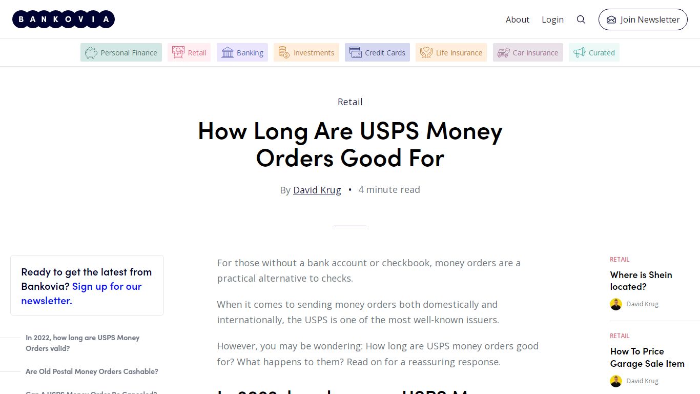 How Long Are USPS Money Orders Good For - Bankovia